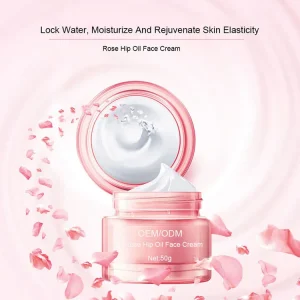 Creme clareador orgânico de marca própria, creme de rosas para acne